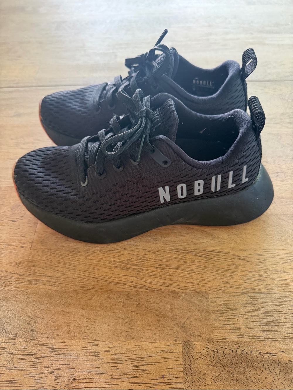 NOBULL Black Athletic Sneakers with White Logo